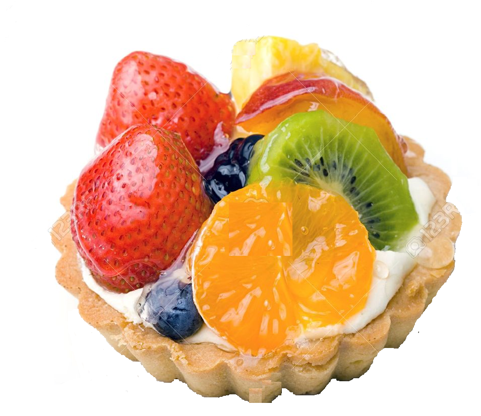 tarta con brillo en frutas